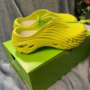 Crocs Echo Wave Lime Punch Green Size 8 Mens Women 10 *NEW*